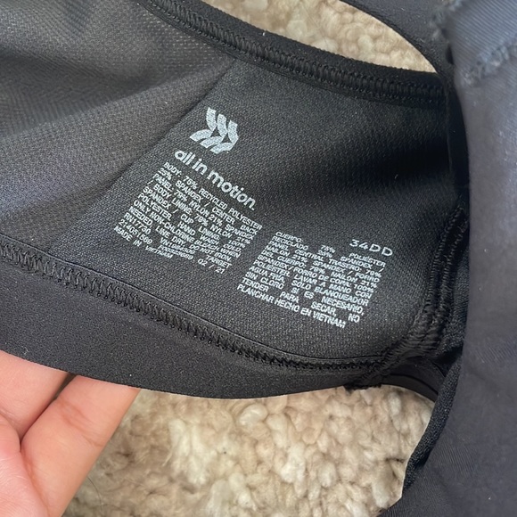 All in motion High support black sports bra size 34DD - Picture 7 of 7